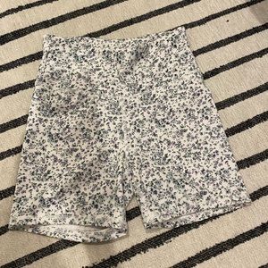 Never worn floral biker shorts